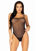 Leg Avenue Cami Bodysuit with Thong Back Black M/L