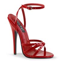 Pleaser Domina-108 Red Pat 37