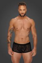 Noir Handmade H072 Leopard Flock Short-Shorts XXL