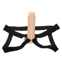 California Exotics Performance Maxx Life-Like Extension with Harness Ivory