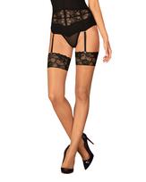 Obsessive Serafia Stockings Black XL/XXL
