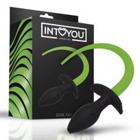 InToYou Shining Line Glow in the Dark Dog Tail Butt Plug