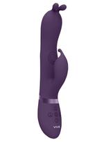Vive Gada Vibrating Bunny Ear G-Spot Rabbit with Pulse Wave Shaft Purple