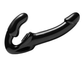 Strap U Revolver Strapless Strap On G-Spot Dildo Black