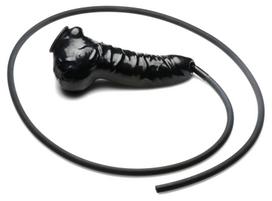 Master Series Guzzler Realistic Penis Sheath with Tube Black