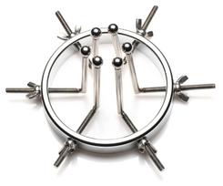 Master Series Oculus Stainless Steel Anal Explorer Silver