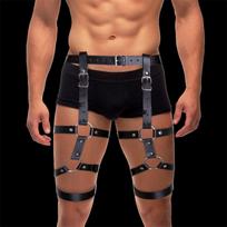InToYou BDSM Line Fabian Leg & Waist Bondage Harness Black