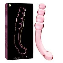 Ibiza Nebula Model 14 Dildo Borosilicate Glass 18.5x3cm Pink