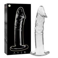 Ibiza Nebula Model 19 Dildo Borosilicate Glass 18.5x4cm Clear
