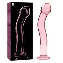 Ibiza Nebula Model 18 Dildo Borosilicate Glass 18.5x3.5cm Pink