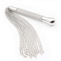LateToBed BDSM Line Flogger with Chain Tassel with Rhinestone Handle
