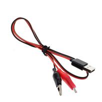 USB laidas su gnybtais (krokodilais)