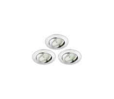 Briloner 8312-039 - KOMPLEKTAS 3x LED įleidžiamas lubinis vonios šviestuvas LED/5W/230V IP23