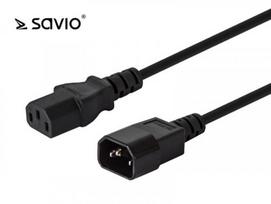 Elmak Power cord extension cable C13 / C14 Savio CL-99 10 pcs. 1.2m pack