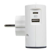 Legrand 2x2P+USB AC Splitter White/Black