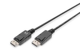 Digitus Connection Cable DisplayPort with snaps 1080p 60Hz FHD Type DP / DP M / M black 5m