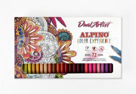 Rinkinys flomasterių ALPINO Dual Artist 72vnt