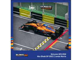 PRE-ORD3R Tarmac Modeliukas 1/64 2021 McLaren MCL35M #14 Lando Norris Abu Dhabi Grand Prix, yellow/blue