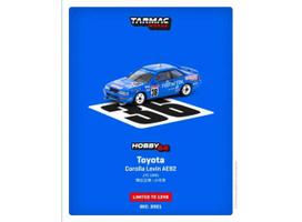 PRE-ORD3R Tarmac Modeliukas 1/64 Toyota Corolla Levin AE92 #36 JTC 1991, blue