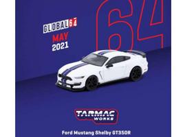 PRE-ORD3R Tarmac Modeliukas 1/64 Ford Mustang Shelby GT350R, white