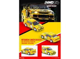 Inno64 Modeliukas 1995 Mitsubishi Lancer Evolution III #1 Neste 1000 Lakes Rally Finland, Tom