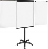 Flipchart Bi-Office Mobile Flipchart BI-OFFICE, 70x102cm, sausa lenta -magnetinis, su ištraukiamomis rankenomis