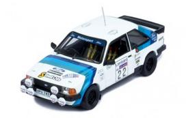PRE-ORD3R IXO Models Modeliukas 1993 Ford Escort MKIII RS 1600i No.22 RAC Rally Aitken-Walker/Morgan, white/blue