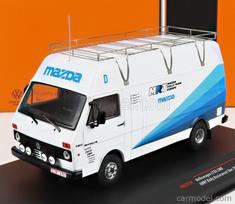 PRE-ORD3R IXO Models Modeliukas 1/43 Volkswagen LT35 Mazda Rally Team Europe Rally Assistance Van, white/blue