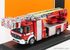PRE-ORD3R IXO Models Modeliukas 1/43 Mercedes Benz Atego DLK 23/12 Metz *Feuerwehr Halle/Saale*, red