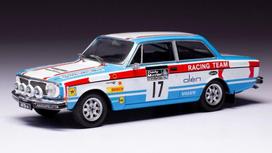 PRE-ORD3R IXO Models Modeliukas 1/43 1972 Volvo 142 #17 RAC Rallye, M. Alen/A. Aho, blue/red/white