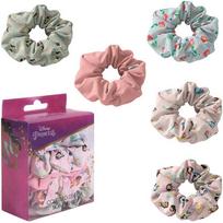 Disney Princess Scrunchies plaukų žiedai vaikams 5 vnt.