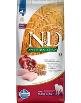 FARMINA N&D Ancestral Dog Adult Giant Maxi chicken, spelt, oat & pomegranate 12 kg vištiena, spelta, avižos ir granatas