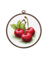 Siuvinėjimo rinkinys "Cherries" SBC103 su lankeliu