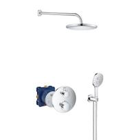 Grohe Grohtherm potinkinė termostatinė dušo sistema chromo spalvos
