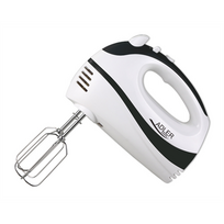 Adler | Mixer | AD 4205 b | Hand Mixer | 300 W | 5 speeds | Turbo function | White/Black