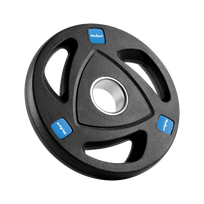 Gumuotų ketaus svarelių rinkinys 4x2.5kg, olimpinis atidarymas 51mm, REBEL ACTIVE