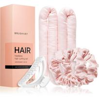 BrushArt Hair Heatless hair curling set plaukų garbanojimo rinkinys Pink