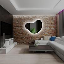 Veidrodis su led apšvietimu Calve 100x80cm