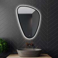 Veidrodis su led apšvietimu Arifana Ambiente Black 69x96 cm