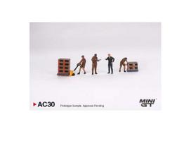 Mini GT Modeliukas 1/64 UPS Europe & Workers figurine set