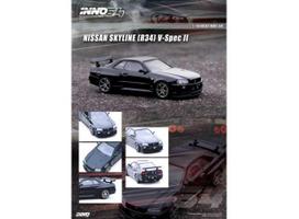 Inno64 Modeliukas Nissan Skyline GT-R (R34) V-Spec II, black