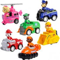 Populiarieji Paw Patrol herojai su mašinytėmis 6vnt.