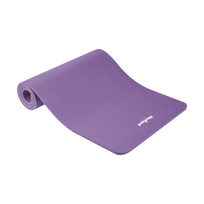 Gimnastikos kilimėlis jogai, pilatesui, fitnesui, 183x61 cm, storis 1.5 cm, NBR medžiaga, violetinė, REBEL ACTIVE