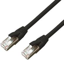 MicroConnect CAT6A S / FTP 20m Juodas LSZH