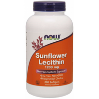 Now Foods Sunflower Lecithin 1200 mg 200 softgels