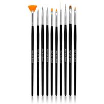 NEONAIL Nail Art Brushes šepetėlių rinkinys nagams 10 vnt.