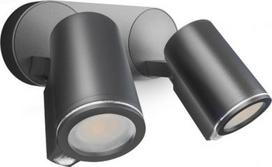 LED Outdoor wall luminaire Spot DUO S With motion detector 2x90° 10m IP44 2-1000lux 1024lm 3000K 14,95W Anthracite 058647 | 4007841058647