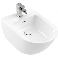 Villeroy&Boch SUBWAY 3.0 pakabinama bidė su CeramicPlus danga ir baltu vožtuvu