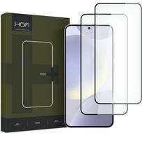 Apsauginis grūdintas stiklas juodais krašteliais Hofi Glass Pro+ (2vnt.) telefonui Samsung Galaxy S24