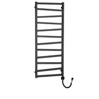 Elektrinis rankšluosčių džiovintuvas Zig 50x133cm, juodos metalik spalvos, dešininis su laidu